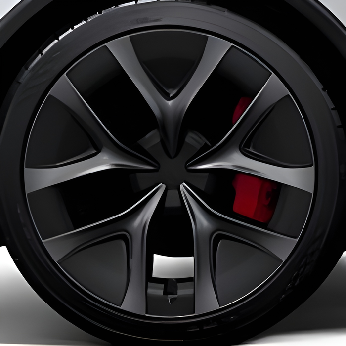Tesla Wheel Touch-Up Paint for Model Y 21-inch Grey Arachnid 2.0 Performance Rims - Color-matched Paint for DIY Curb Rash Repair