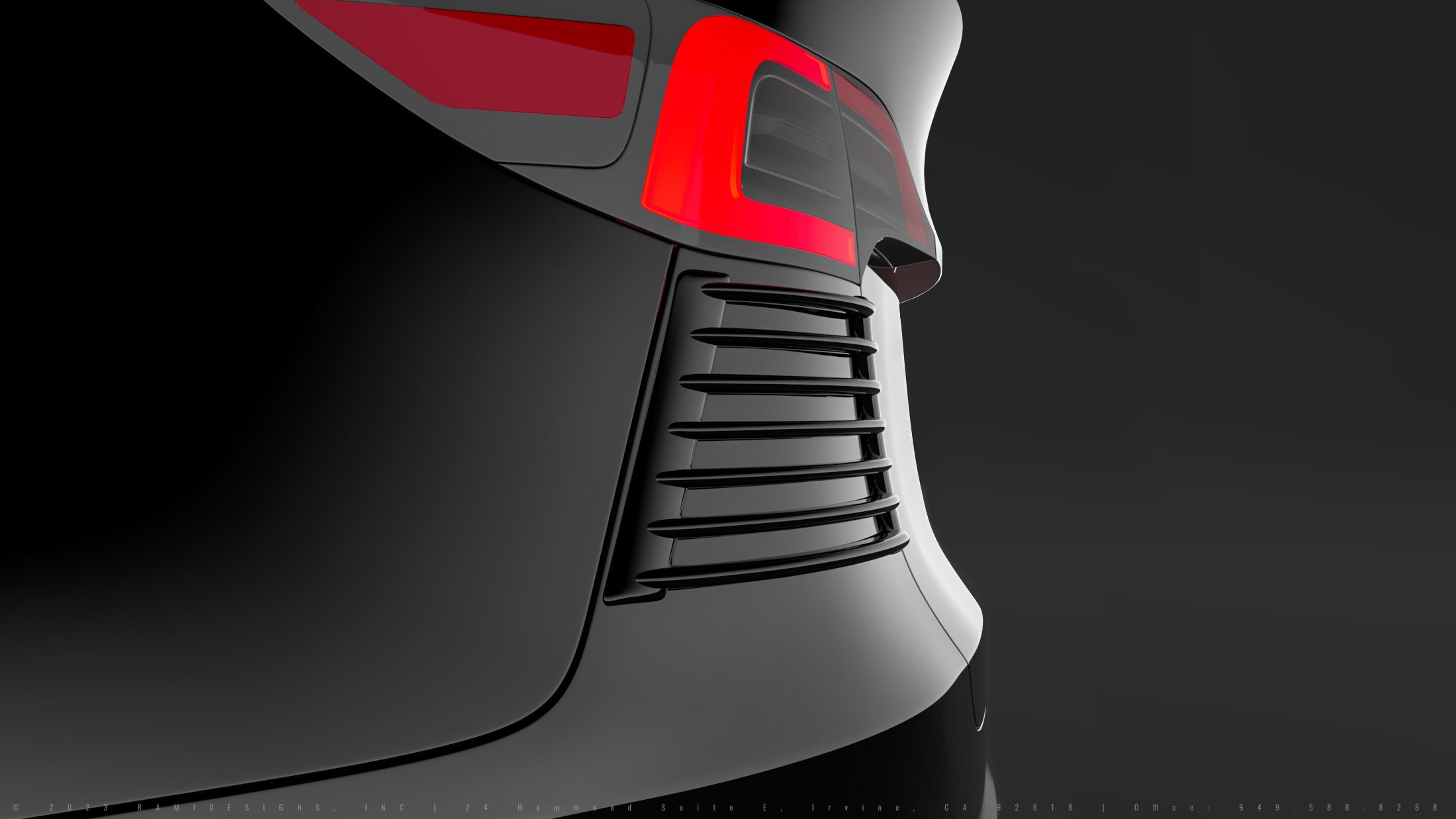 NEW Taybi Designs Rear Aero-Fins | Compatible with Tesla Model 3, Y, S & X