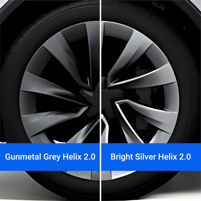 Tesla Wheel Curb Rash Repair Kit for Model Y 20-inch Gunmetal Grey Helix 2.0 Rims with Color-matched Touch-Up Paint