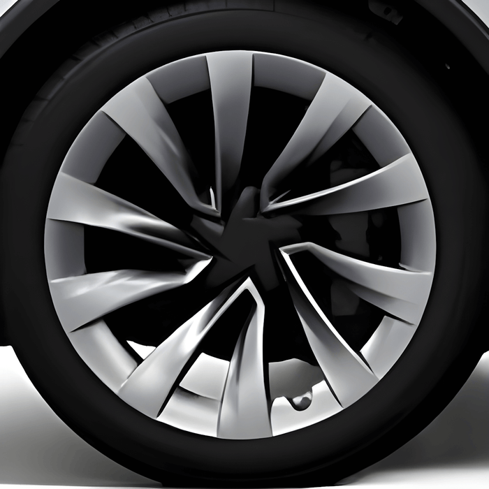Tesla Wheel Touch-Up Paint for Model Y 20-inch Bright Silver Helix 2.0 Rims - Color-matched Paint for DIY Curb Rash Repair