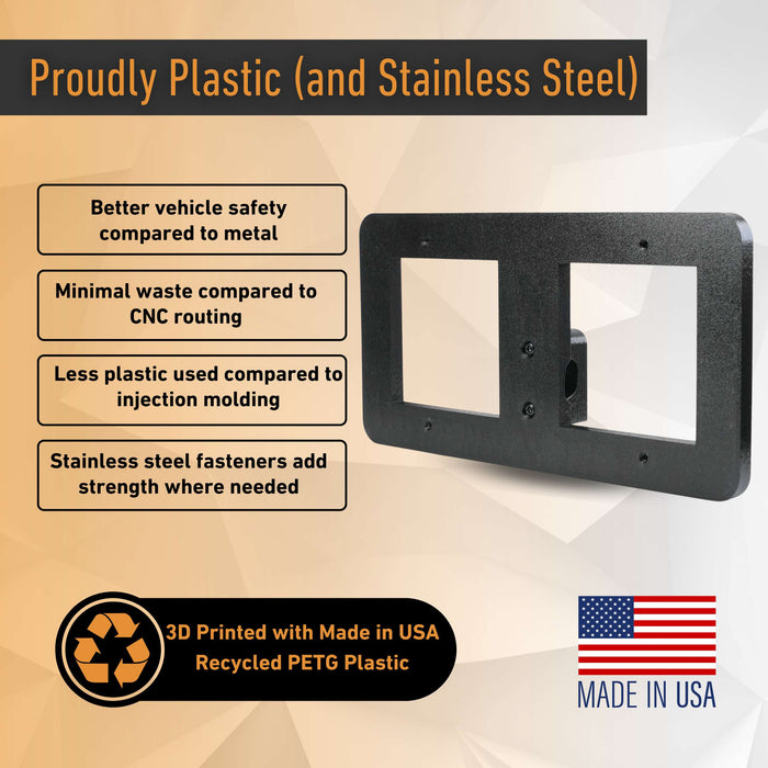 Tow Hook Front License Plate Mount for Rivian R2