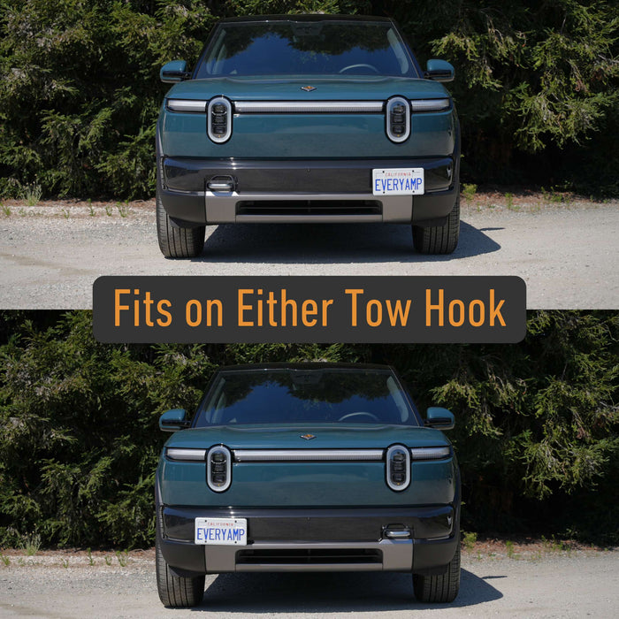 Tow Hook Front License Plate Mount for Rivian R2
