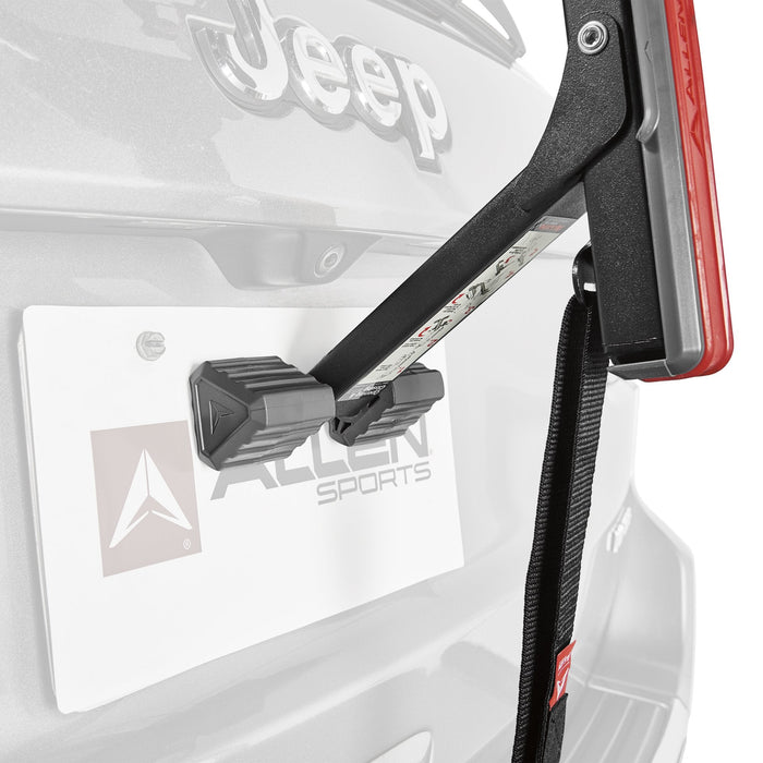Ultra compact bike rack mounted on vehicle