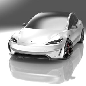 Tesla Model 3 Performance (2024+) Carbon Fiber Front Lip Spoiler