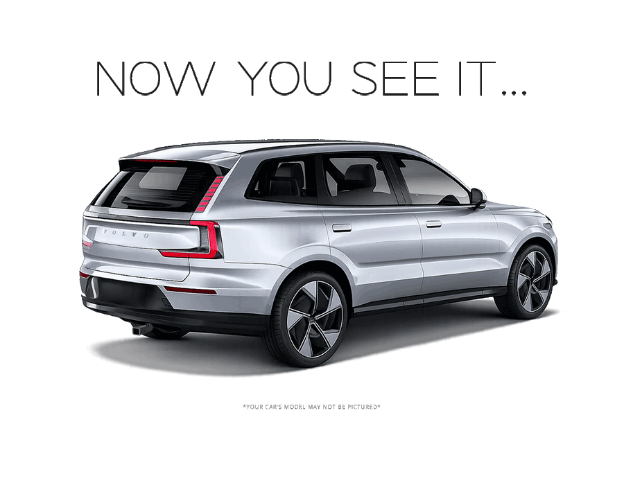 Volvo EX90 with hidden Stealth hitch SHR33007 - now you see it, now you don't