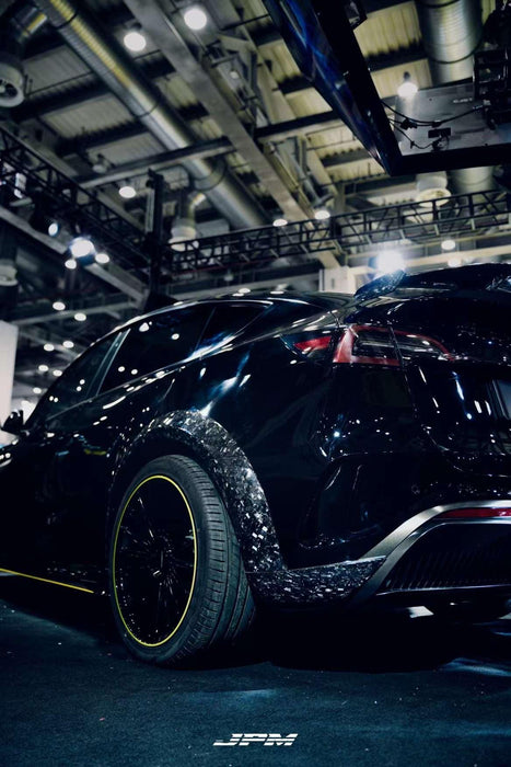 Robot Craftsman "STARSHIP" Widebody Wheel Arches for Tesla Model Y Performance AWD Carbon Fiber/FRP