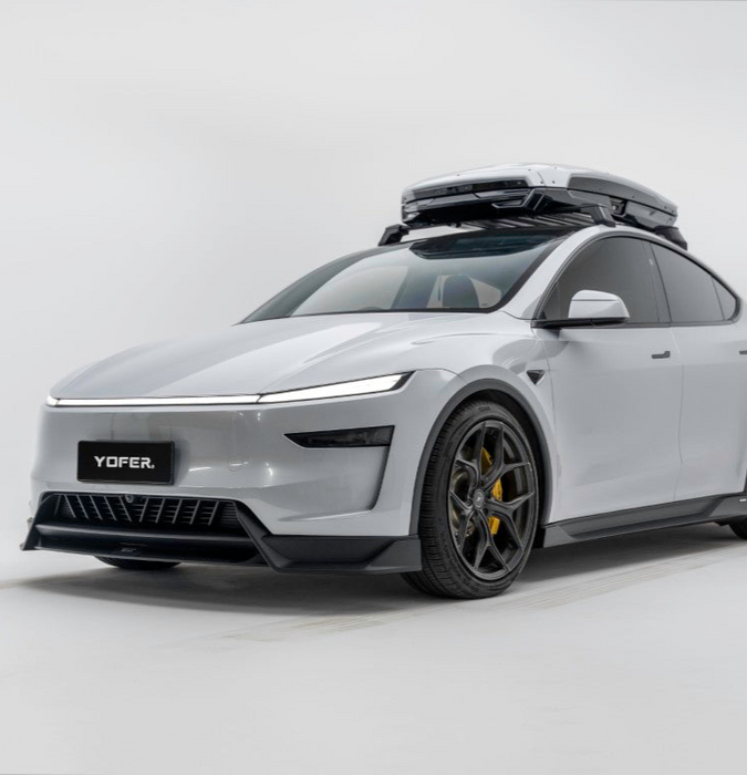 Borde frontal Yofer USA Loong Flames Pro para Tesla Model Y Juniper 2026-ON PP Polipropileno