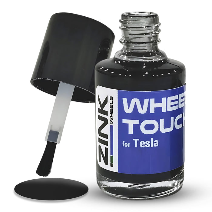 Tesla Wheel Touch-Up Paint for Model 3 20-inch Charcoal Grey Uberturbine Performance Rims - Color-matched Paint for DIY Curb Rash Repair