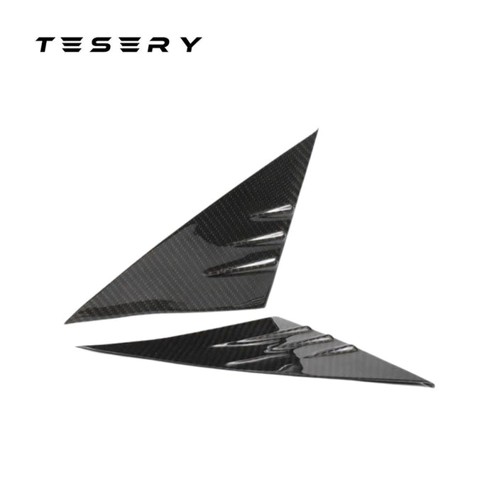 Dry Carbon Fiber A-Pillar Trim for Model 3/Y | 3 Finishes | 3D Laser Fit | LHD/RHD