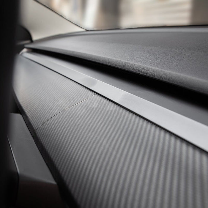 ABS Dashboard Cover for Model 3/Y | 2-Piece Set | 4 Finishes | Waterproof | 3M Adhesive