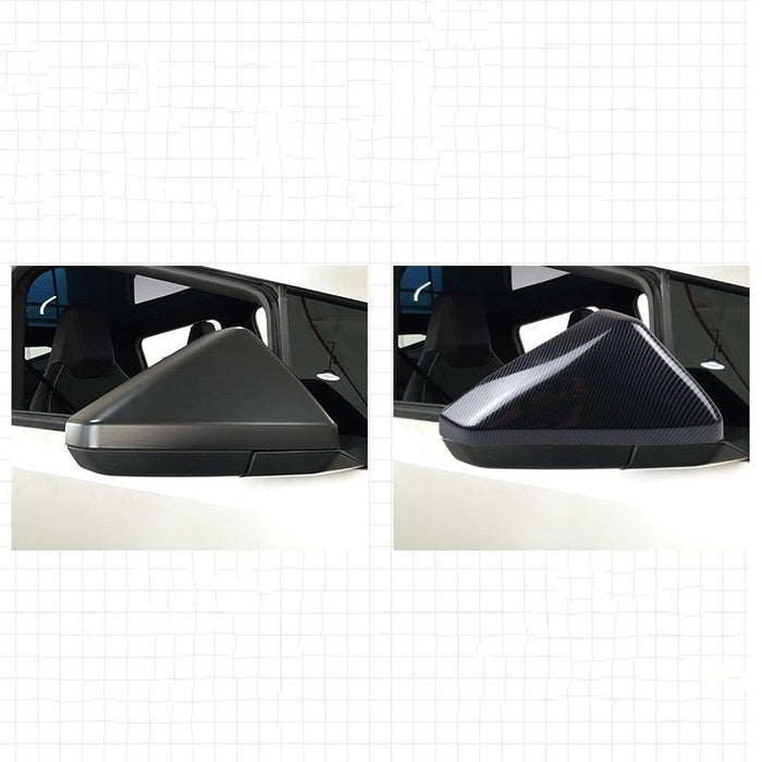 ABS Mirror Covers for Cybertruck | Carbon Fiber Pattern | 2 Finishes | TESERY