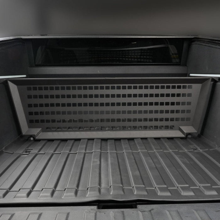 Adjustable Vault Cargo Divider Compatible with Bed Mat For  Cybertruck