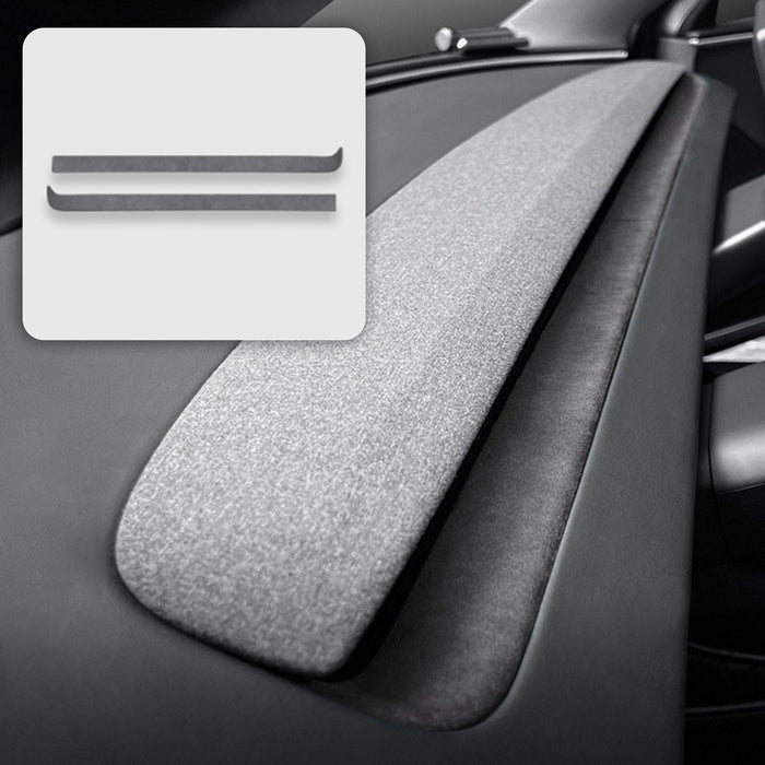 Alcantara Spliced Dash Trim for Tesla Model 3 Highland / Model Y Juniper (2PCS)