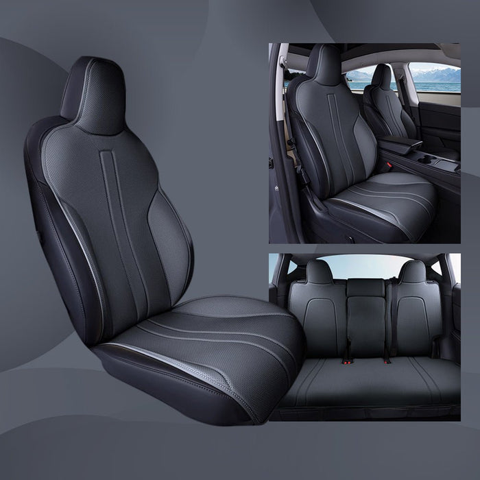 All Season Nappa Leather Seat Cover for Tesla Model 3/Y