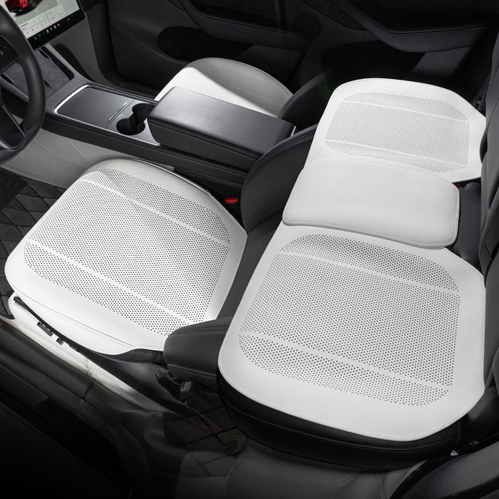 All-Wheather Nappa Leather Car Seat Covers for Tesla Model 3/Y/S/X