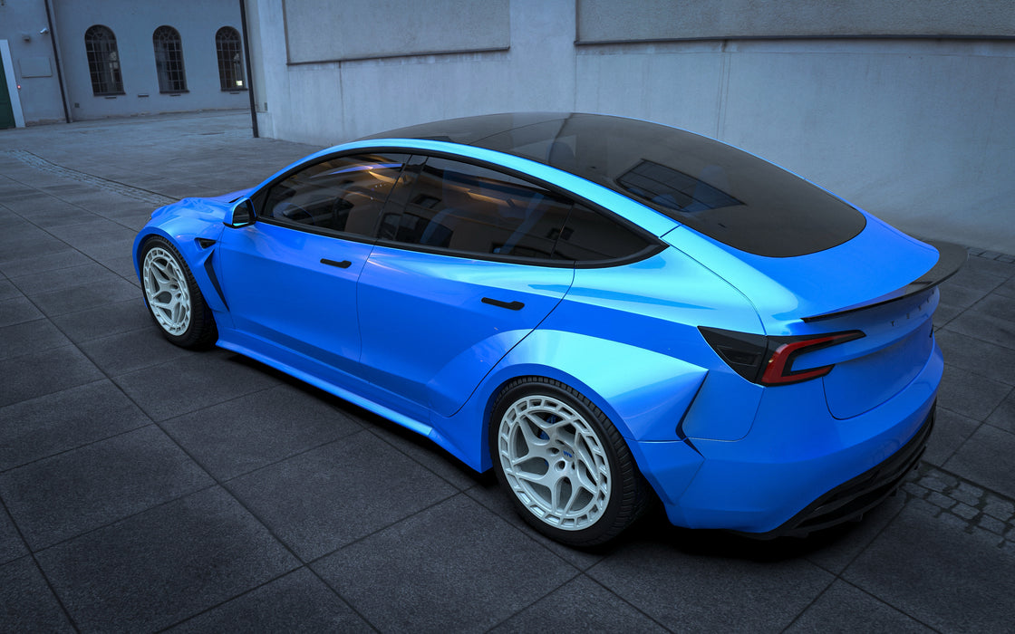 Tesla Model 3 Highland widebody front splitter