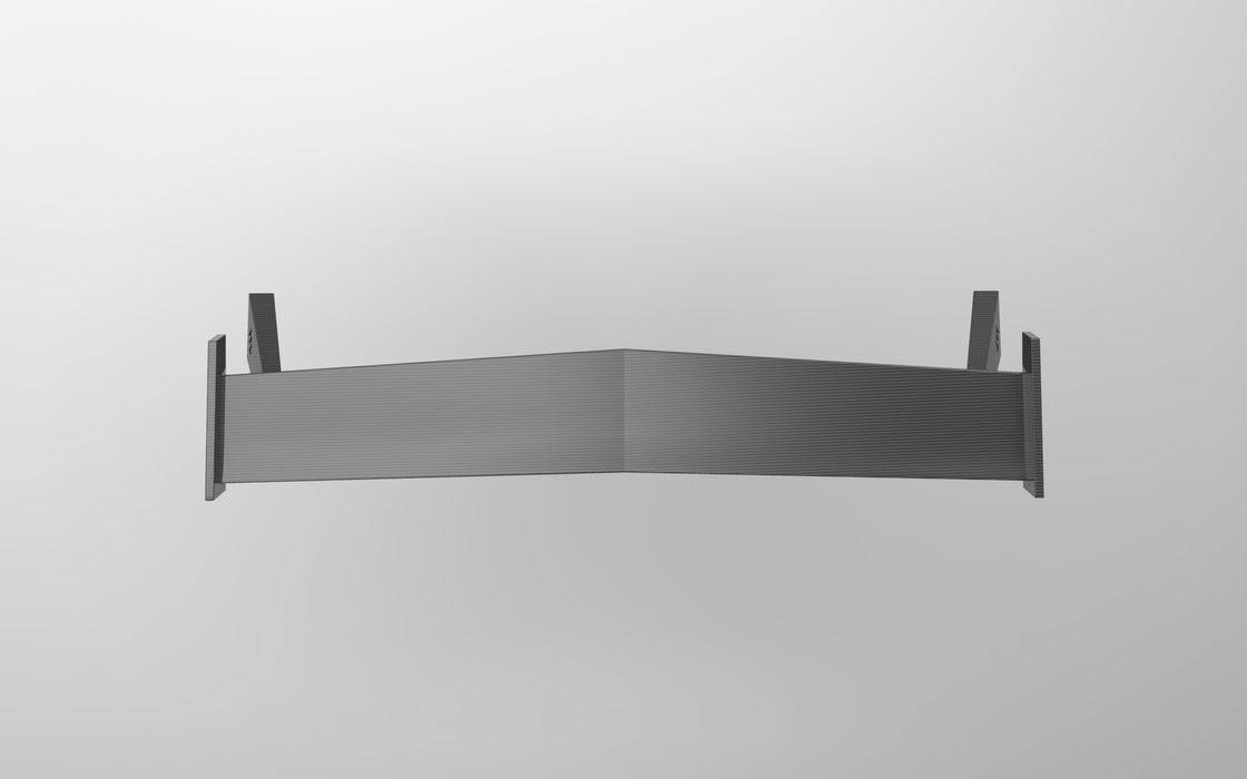 Tesla Cybertruck top wing by Waido, detail