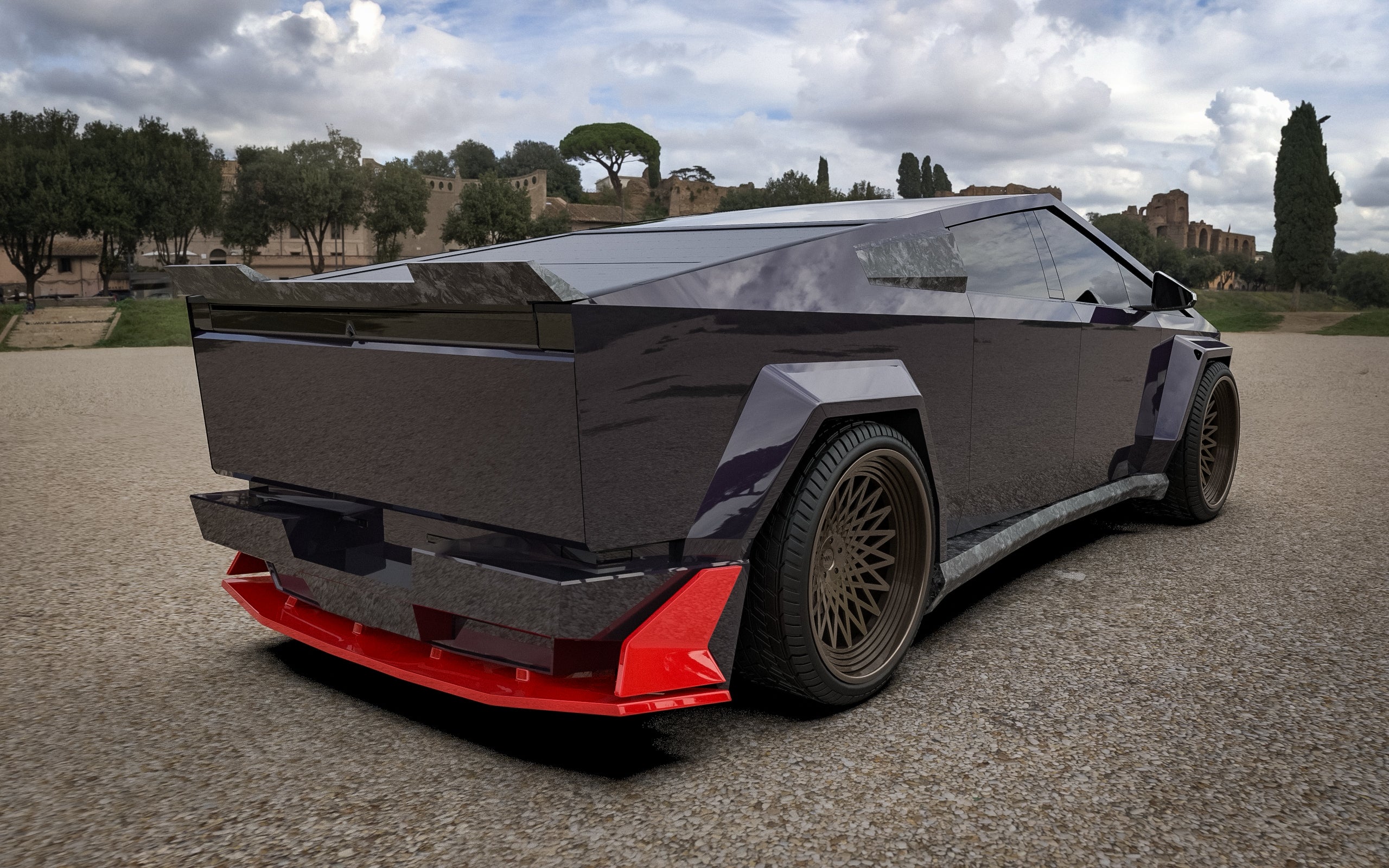 Tesla Cybertruck 2.0 Rear Diffuser by Waido