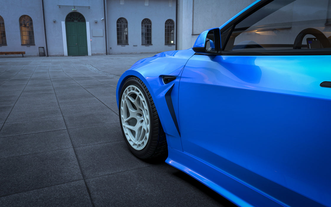 Tesla Model 3 Highland widebody diffuser