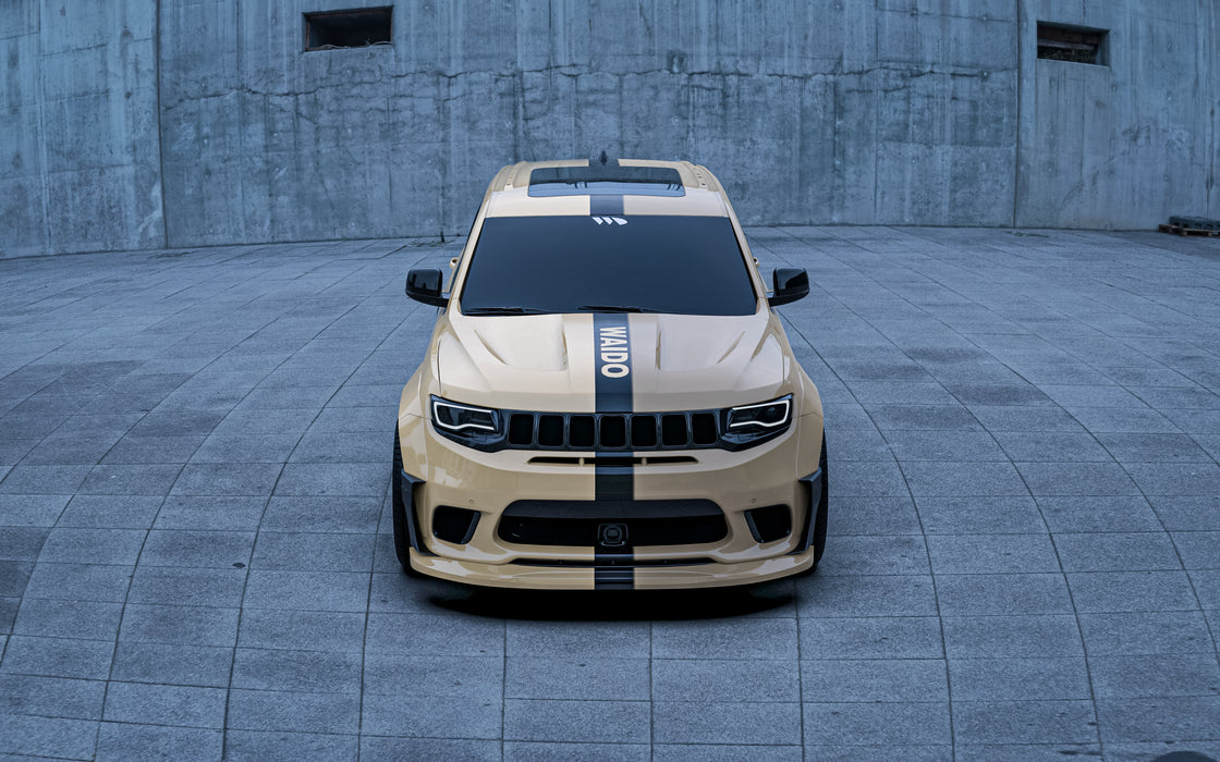 Jeep Trackhawk Front Splitter installed