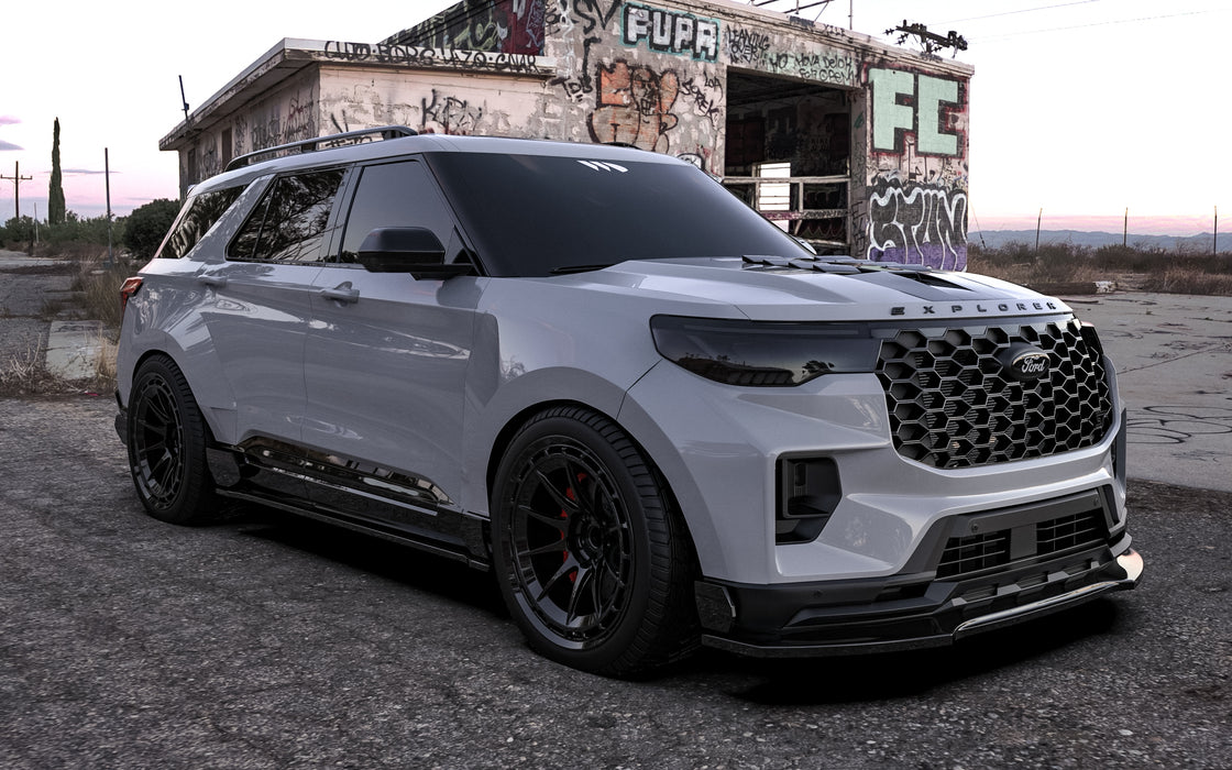 Ford Explorer ST 2026 front splitter, front angle