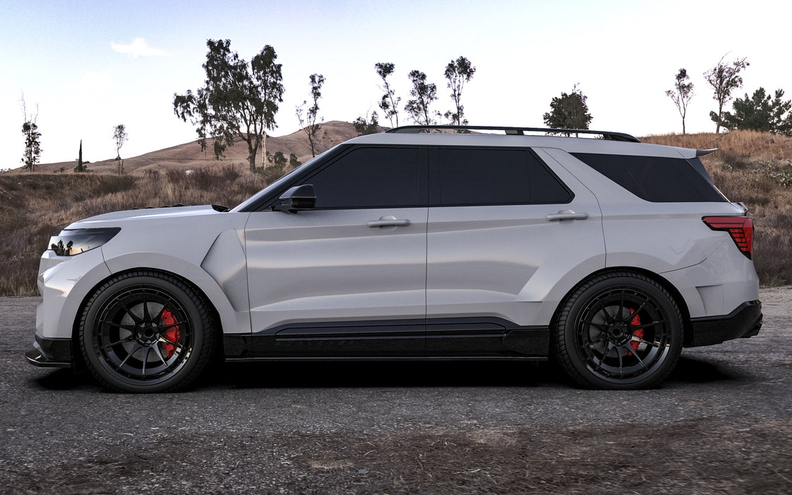 Ford Explorer ST 2026 front splitter, installed on vehicle