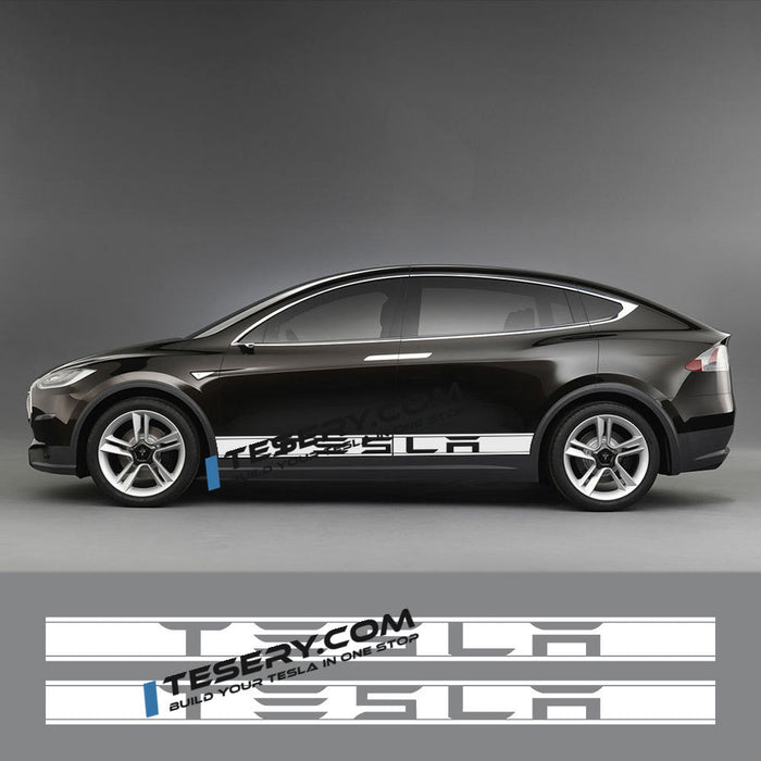Side Skirt Stripe Decals (2-Pack) | 3 Styles | Multiple Colors | Scratch Protection