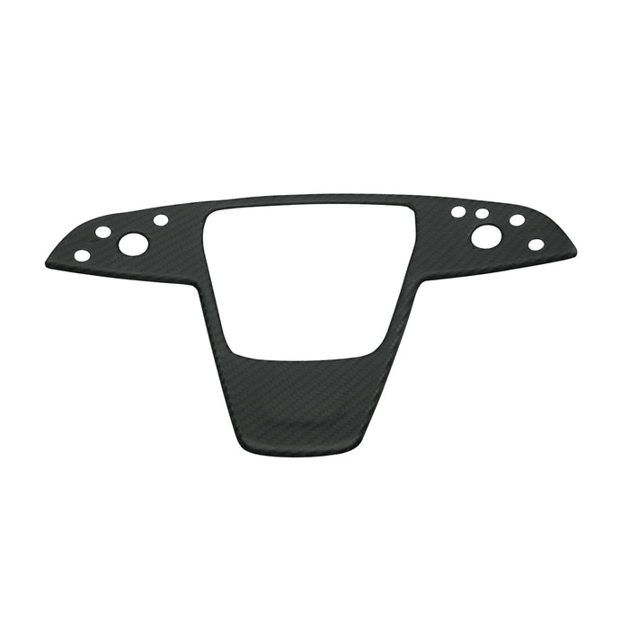 Carbon Fiber Yoke Steering Wheel Trim Panel Cover for Model S/X 2021+