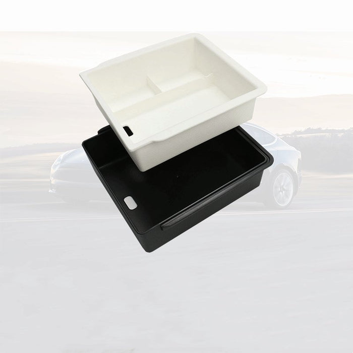 Double-Layer Center Armrest Storage Box for Model 3 Highland/Y Juniper | 3 Colors