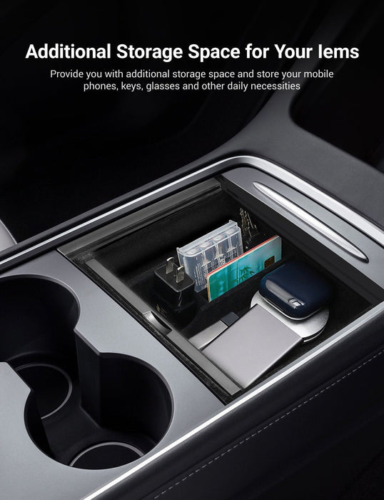 TESERY Center Console Tray for Model 3 & Model Y