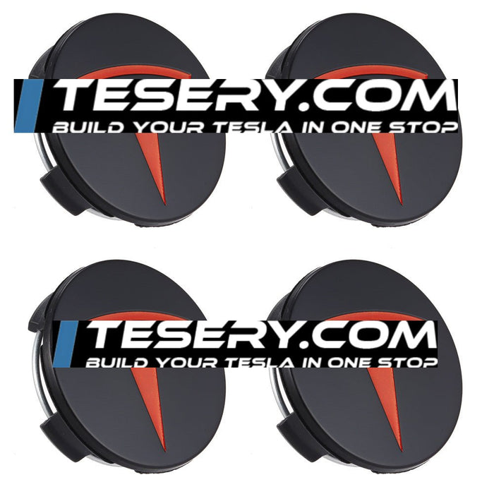 Wheel Center Cap Kit with Puller for Model 3/Y/S/X | 4 Hub Caps + 20 Lug Nut Covers