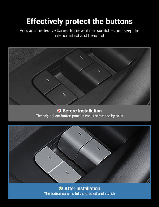 Door Button Glass Lifting Patch for Tesla Model 3/Y