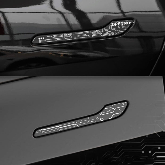 Door Handle Protection Film for Model 3/Y (4-Pack) | Custom Fit PPF | 6 Designs