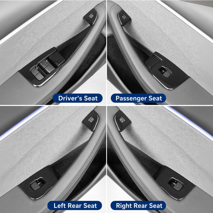 Door Lock Switch Cover Trim for Tesla Model Y Juniper & Model YL