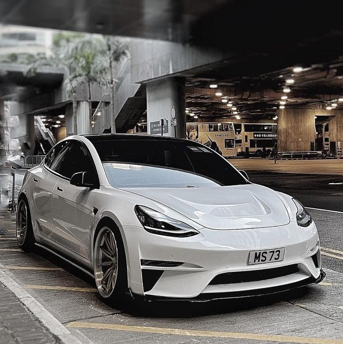 "Crypton"  Front Bumper & Front Lip For Tesla Model 3