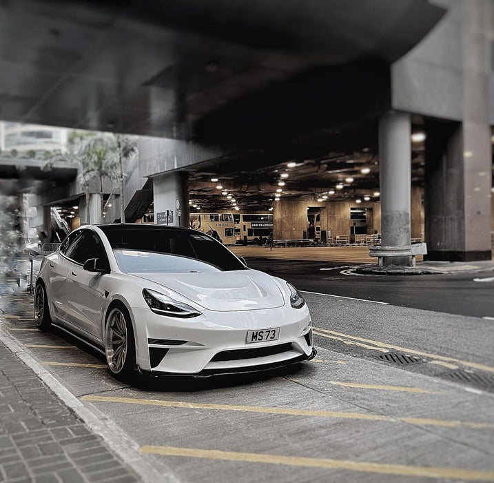 "Crypton"  Front Bumper & Front Lip For Tesla Model 3