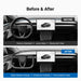EV Bandit yoke steering wheel installed in Tesla interior