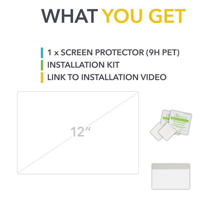 12" Screen Protector | Ford Bronco, F-150, F-150 Lightning (Pro & XLT) and more