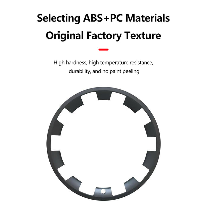 ABS+PC Wheel Cover Ring - 20inch - Black and Silver