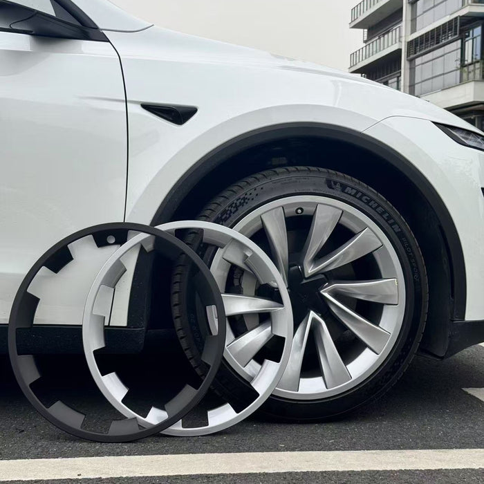ABS+PC Wheel Cover Ring - 20inch - Black and Silver
