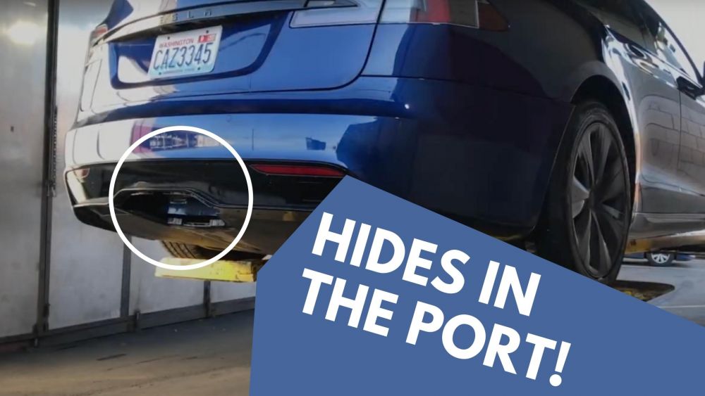 (Lista duplicada) Tesla Model S — 2021-2026 — Enganche de remolque EcoHitch® de acero inoxidable | Receptor de enganche de remolque de alta resistencia | Model Y Juniper Towing