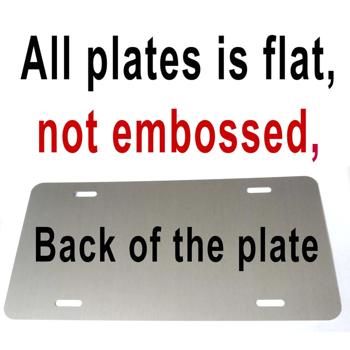 Personalized Privacy & Display License Plate (6x12) – Customizable Novelty Plate for Car Shows, Social Media, and Private Property Use