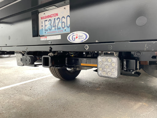 Ford F-150 Lightning lift gate hitch X7506S installed