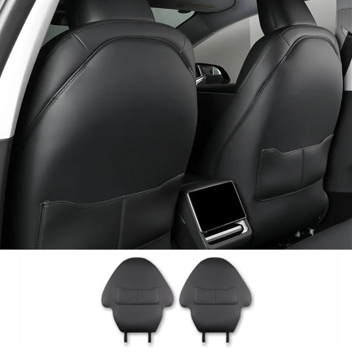Lattice Leather Seat Back Protector for Tesla Model 3 & Model Y
