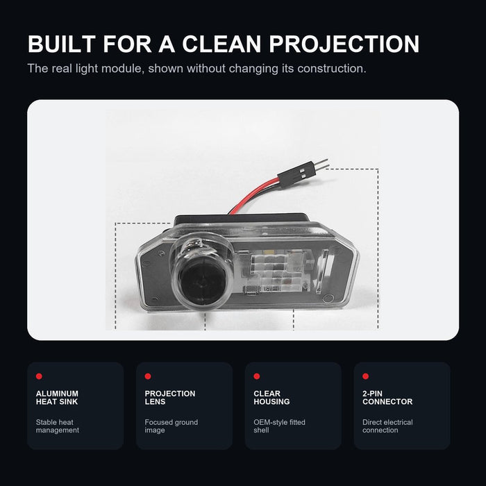 License Plate Projection Lights for Model 3 Highland/Model Y
