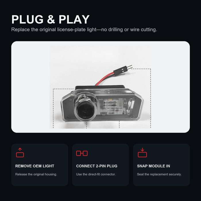 License Plate Projection Lights for Model 3 Highland/Model Y