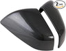 Pair of carbon fiber look ABS mirror covers for Model X