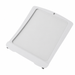 Gray motorized sunroof shade with fabric panel, button, and mounting brackets