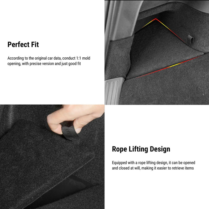 Original Car Trunk Left and Right Storage Box for Tesla Model Y