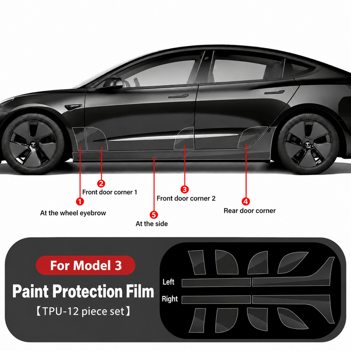 Paint Protection Film For Tesla Model 3 & Model Y